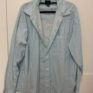 H&M Light Blue Striped Casual Shirt